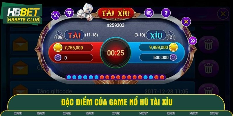 Đặc điểm nổi bật của game nổ hũ tài xỉu