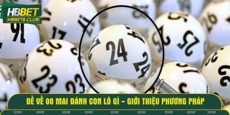 Đề về 00 mai đánh con lô gì - Giới thiệu phương pháp