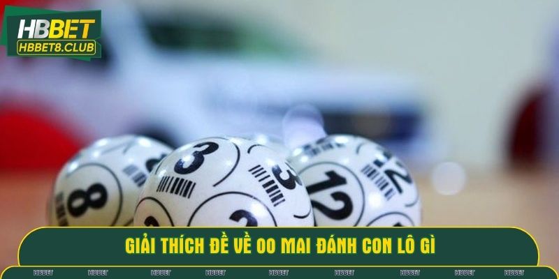 Giải thích đề về 00 mai đánh con lô gì