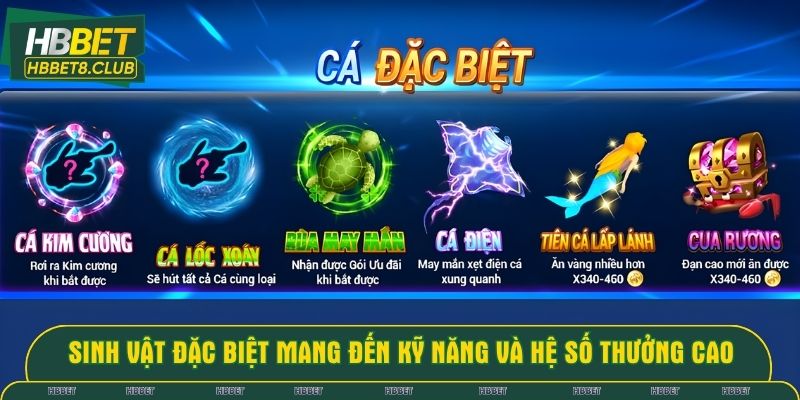 Sinh vật đặc biệt mang đến các kỹ năng và hệ số thưởng cao